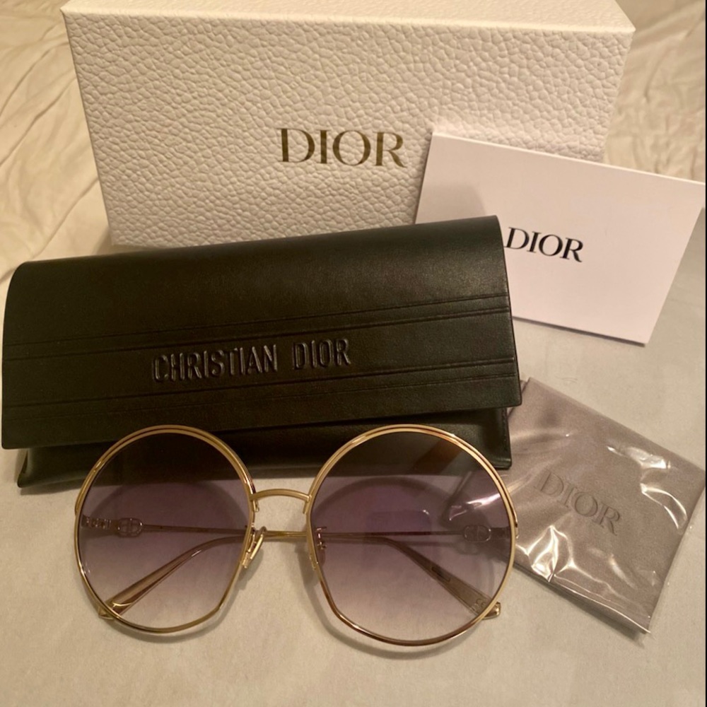 EVERDIOR RU gold round sunglasses